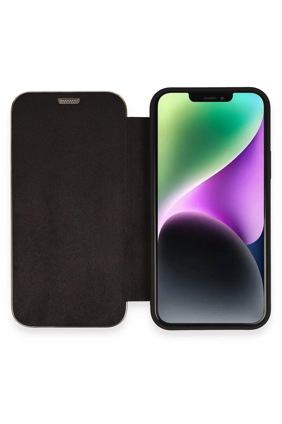 Newface Apple iPhone 11 Kılıf Dolpin Kapaklı - Siyah