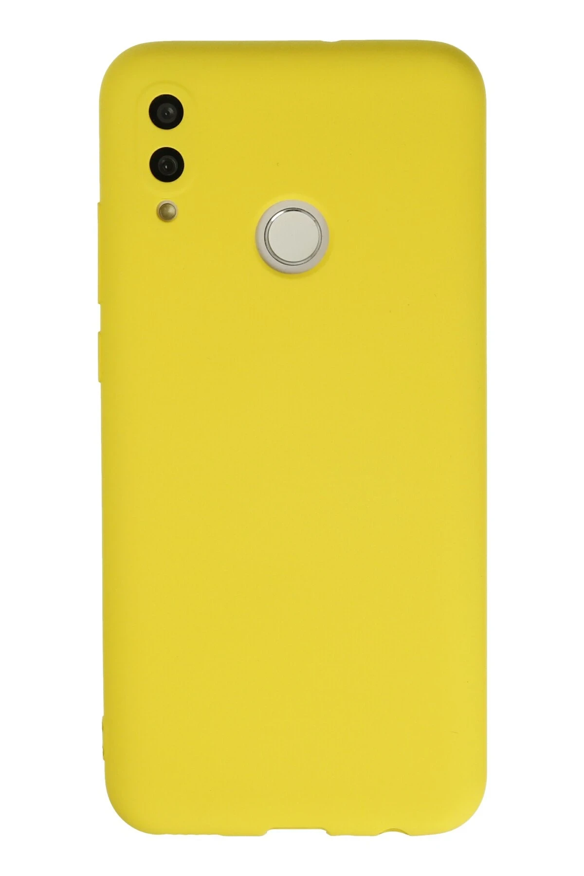 Newface Huawei P Smart 2019 Kılıf Nano içi Kadife Silikon - Sarı