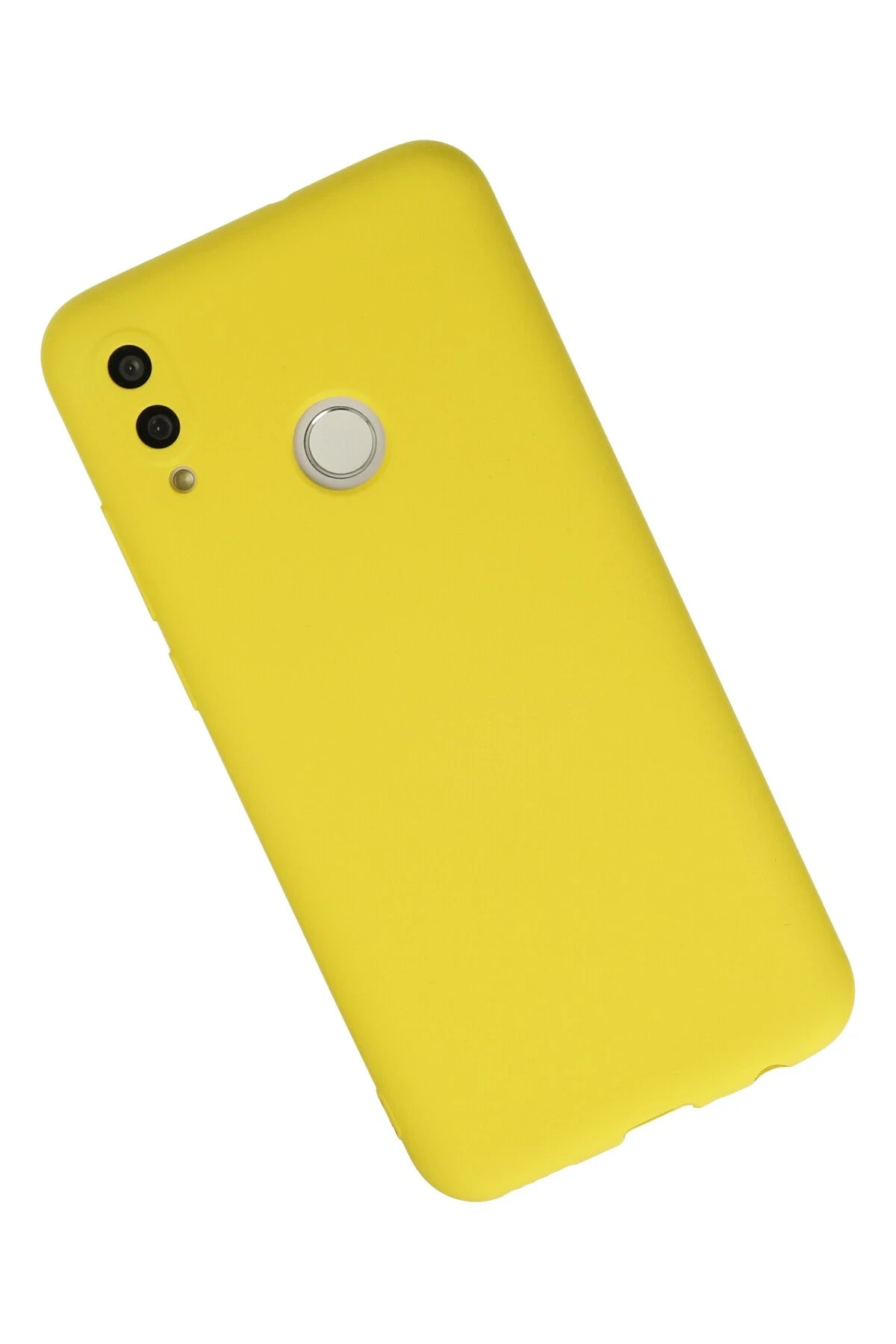 Newface Huawei P Smart 2019 Kılıf Nano içi Kadife Silikon - Sarı