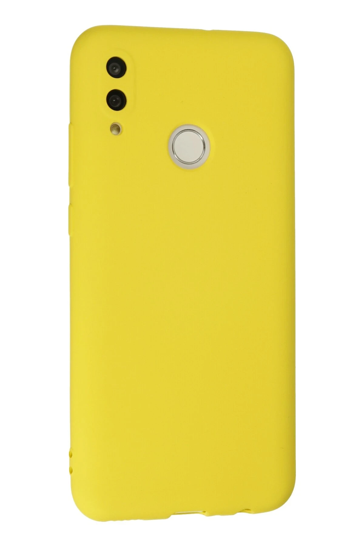Newface Huawei P Smart 2019 Kılıf Nano içi Kadife Silikon - Sarı