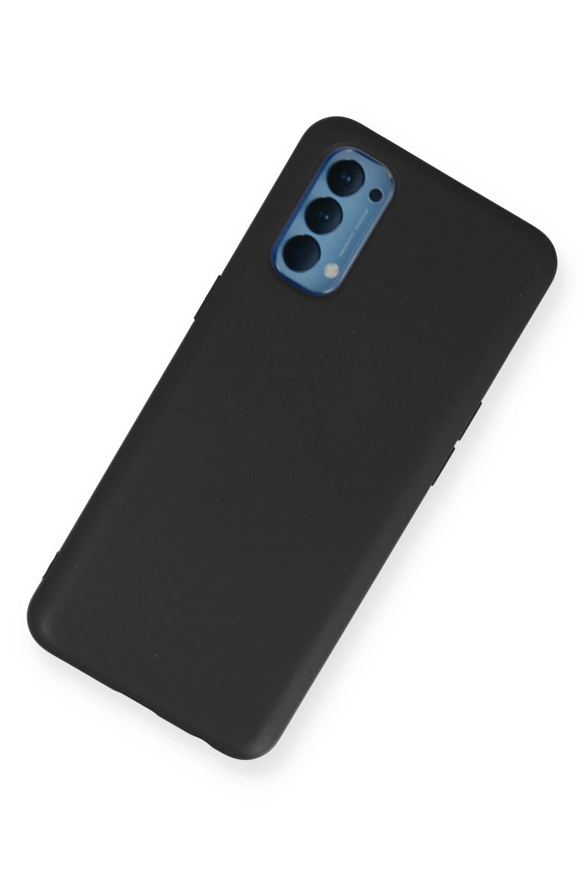 Newface Oppo Reno 4 Kılıf Nano içi Kadife Silikon - Siyah — görsel 2