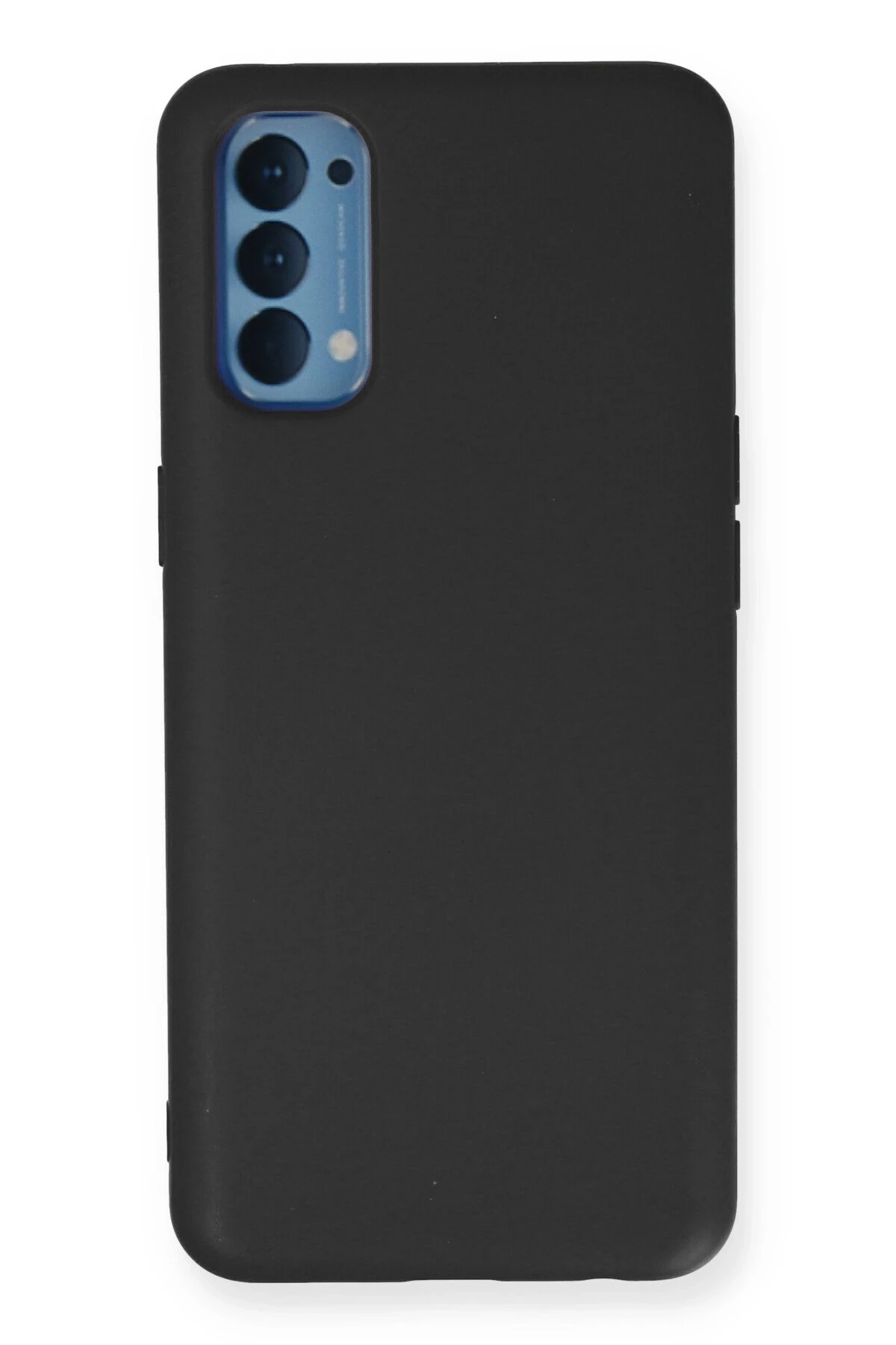 Newface Oppo Reno 4 Kılıf Nano içi Kadife Silikon - Siyah — görsel 3