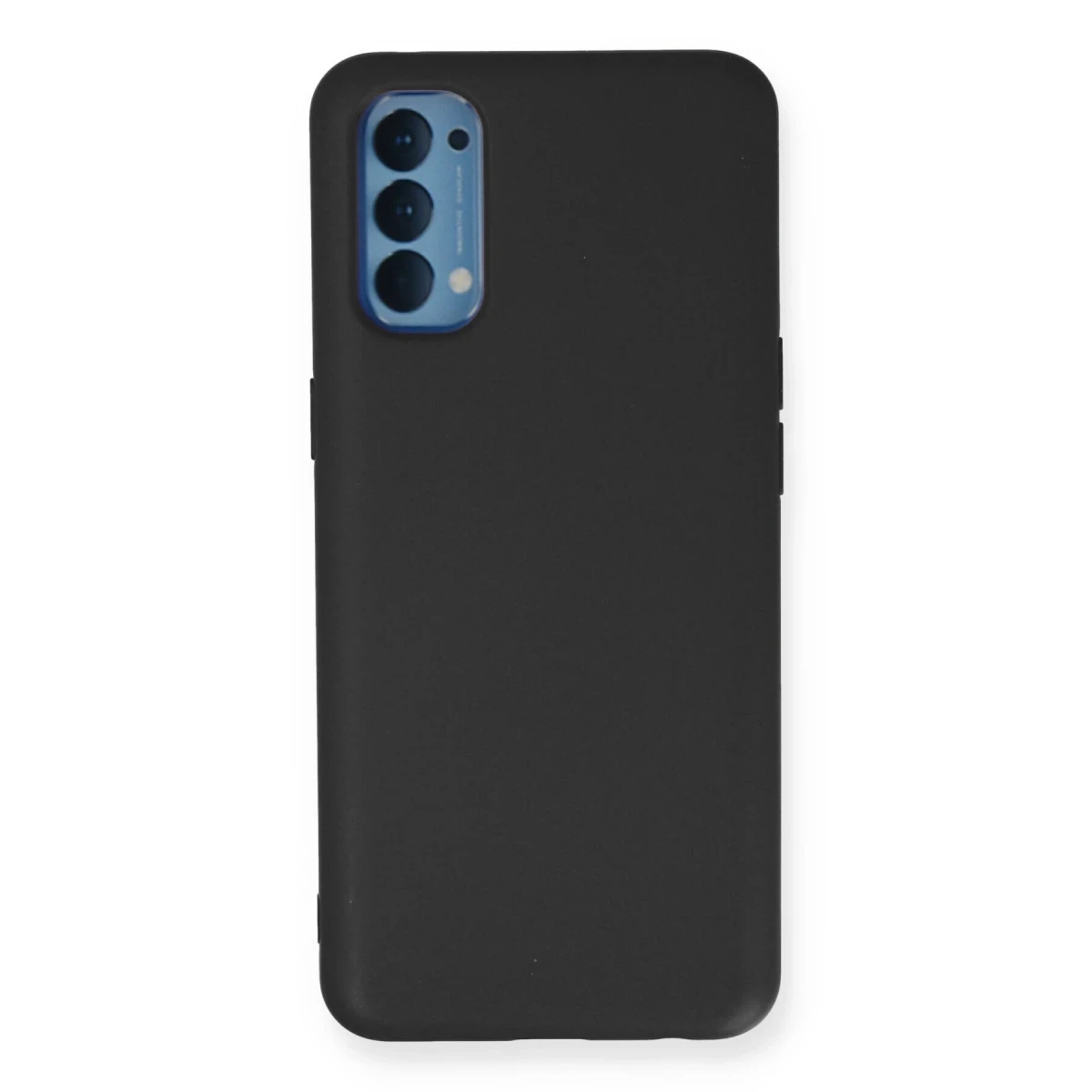 Newface Oppo Reno 4 Kılıf Nano içi Kadife Silikon - Siyah — görsel 6