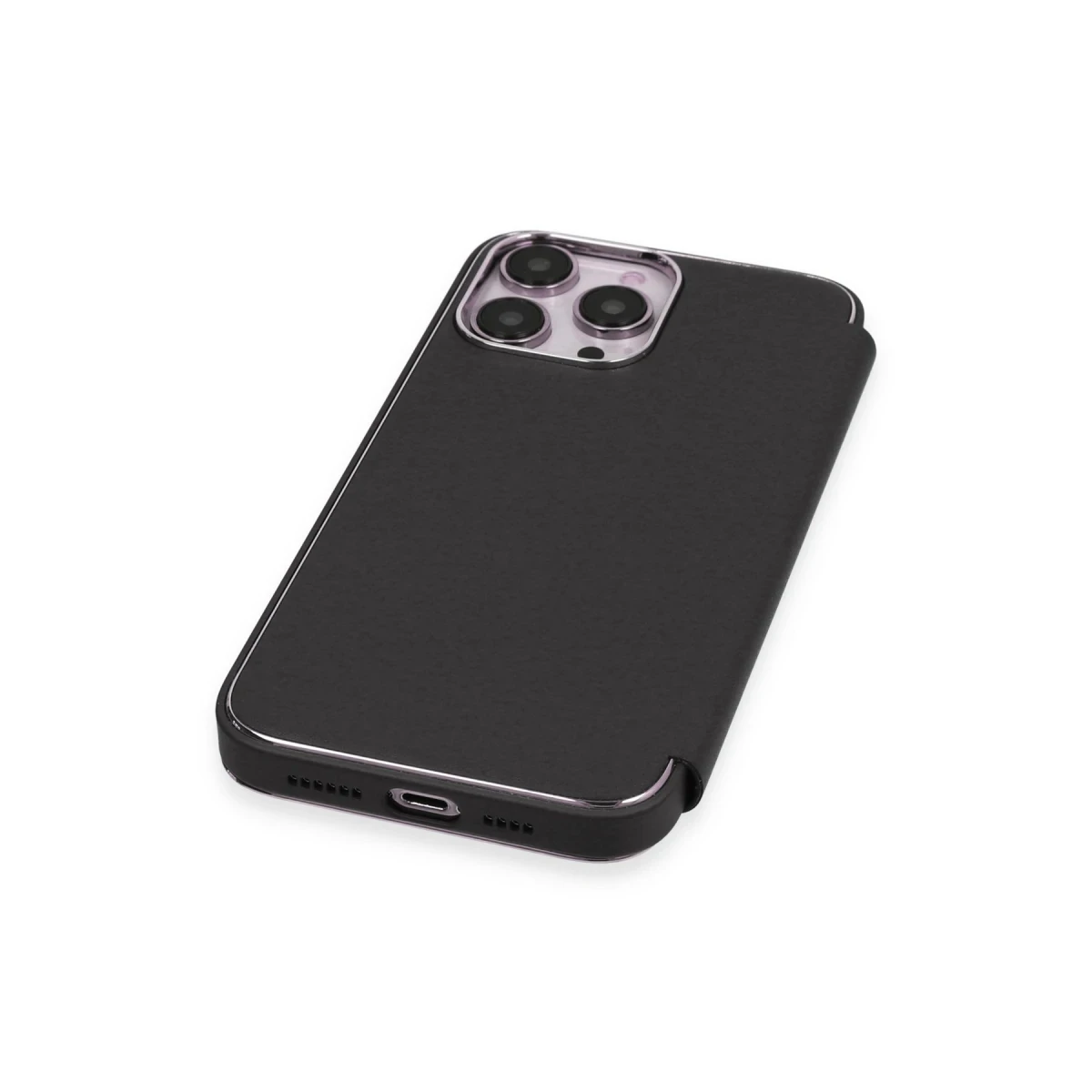 Newface Apple iPhone 13 Pro Kılıf Dolpin Kapaklı - Siyah — görsel 11