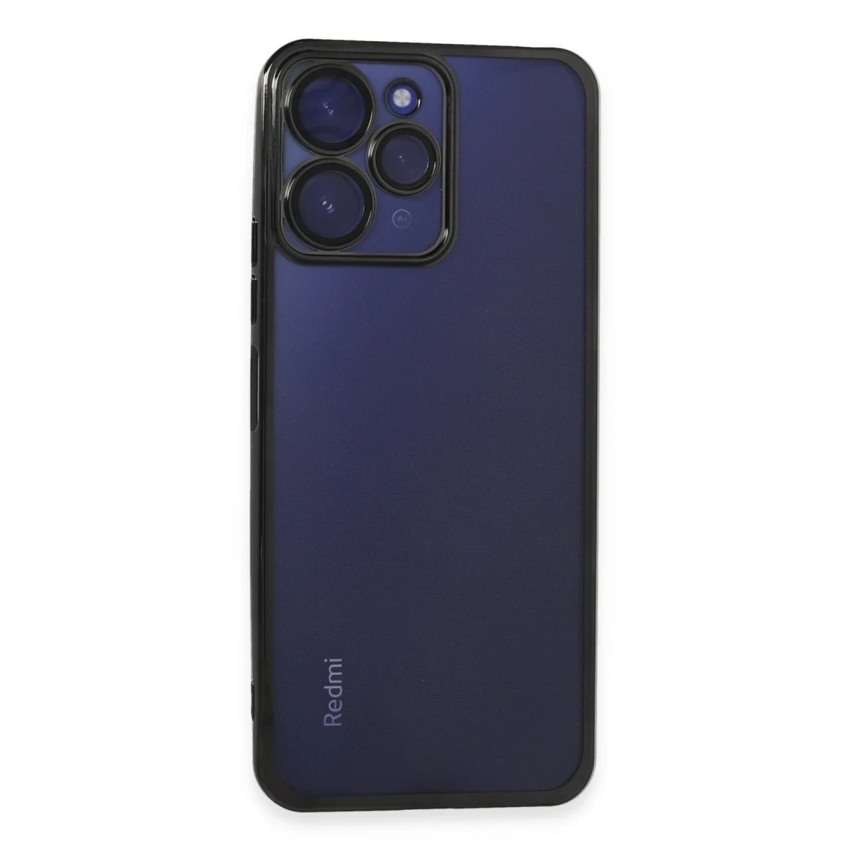 Newface Xiaomi Redmi 12 Kılıf Razer Lensli Silikon - Siyah — görsel 5