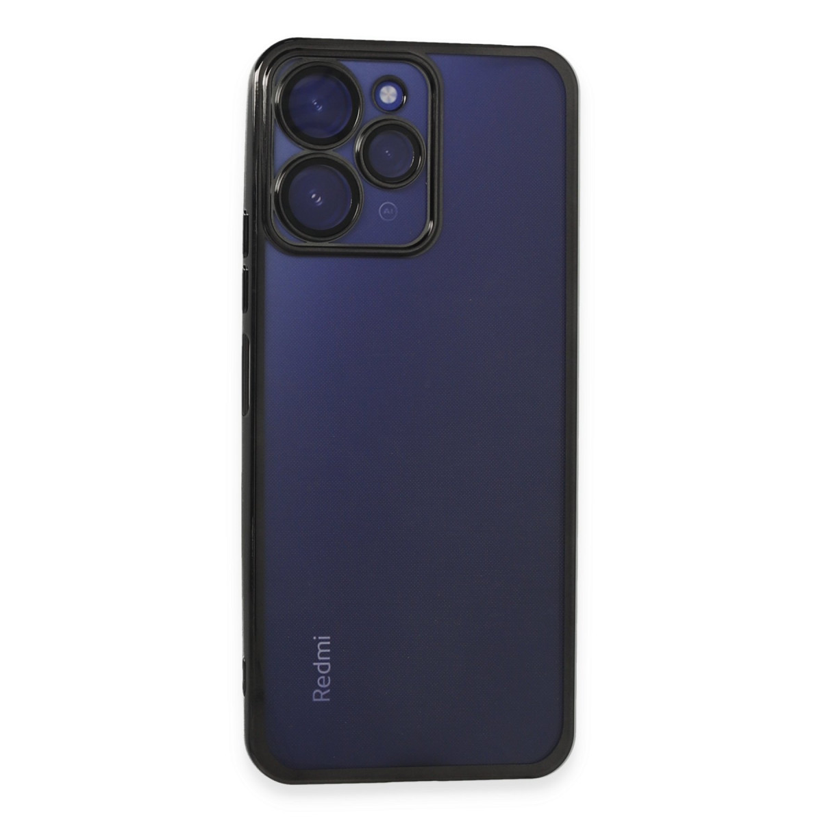 Newface Xiaomi Redmi 12 Kılıf Razer Lensli Silikon - Siyah — görsel 9