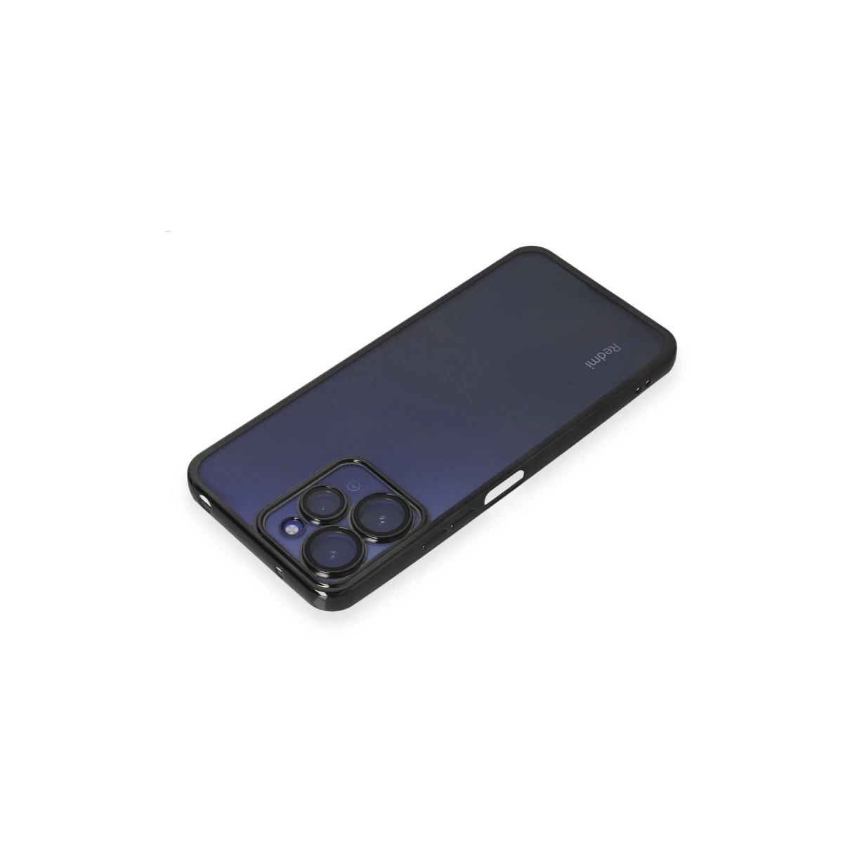 Newface Xiaomi Redmi 12 Kılıf Razer Lensli Silikon - Siyah — görsel 7