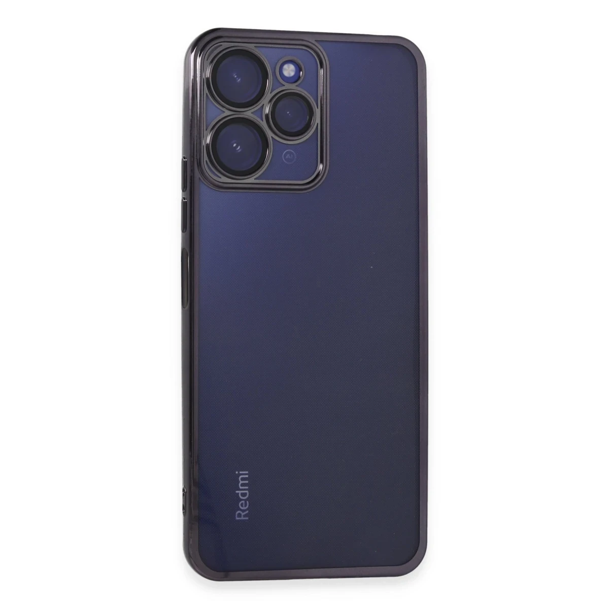 Newface Xiaomi Redmi 12 Kılıf Razer Lensli Silikon - Mor