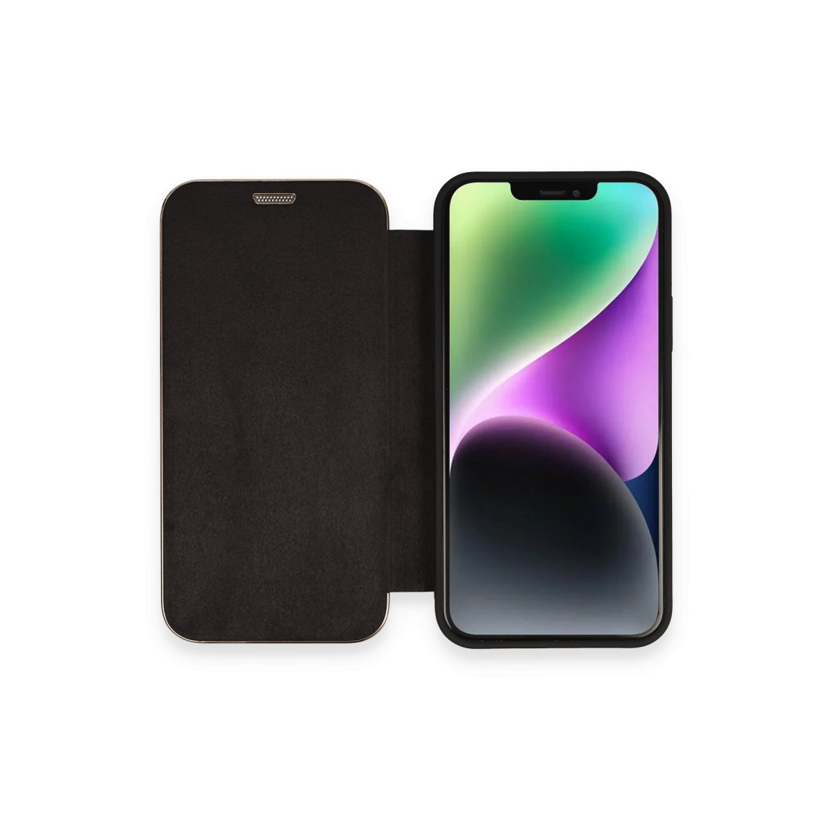 Newface Apple iPhone 12 Kılıf Dolpin Kapaklı - Siyah — görsel 9