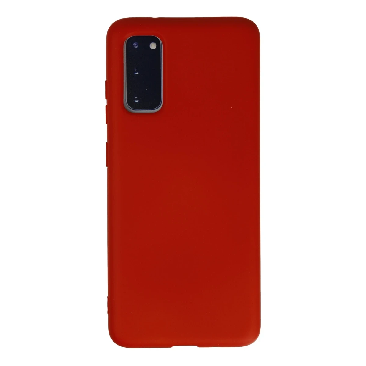 Newface Samsung Galaxy S20 Kılıf Nano içi Kadife Silikon - Kırmızı