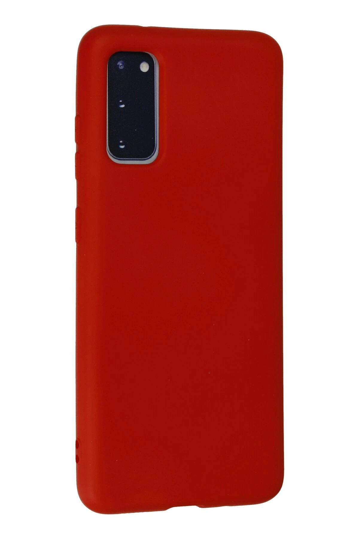 Newface Samsung Galaxy S20 Kılıf Nano içi Kadife Silikon - Kırmızı