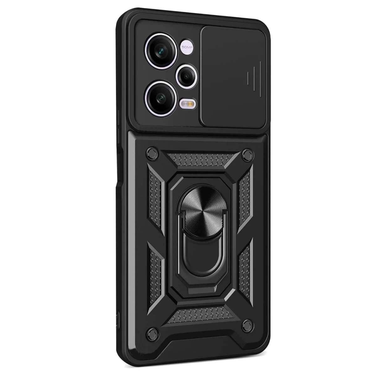Newface Xiaomi Redmi Note 12 Pro 5G Kılıf Pars Lens Yüzüklü Silikon - Siyah — görsel 2