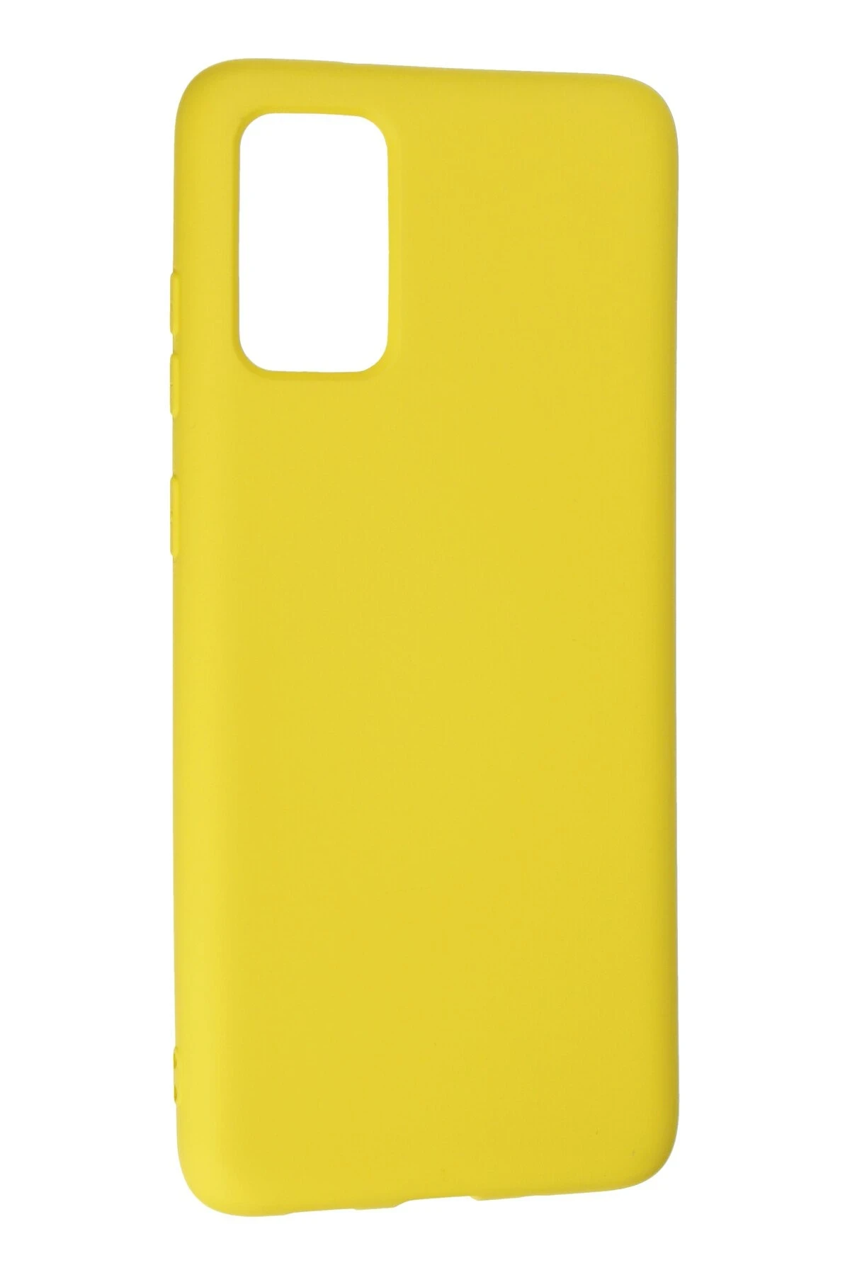 Newface Samsung Galaxy S20 Plus Kılıf Nano içi Kadife Silikon - Sarı