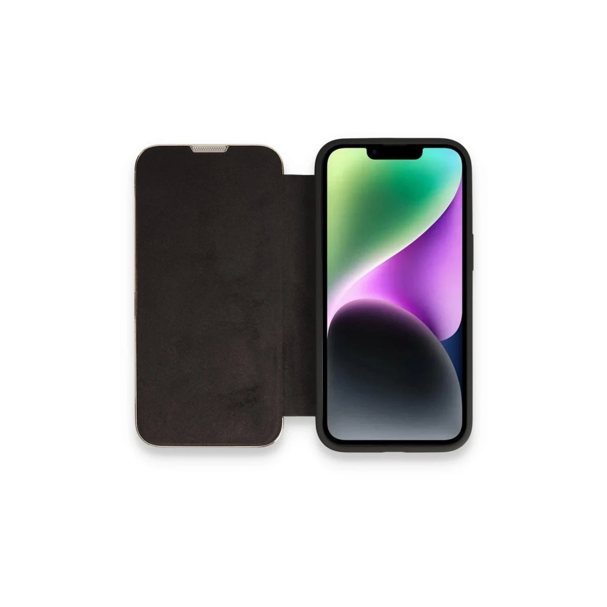 Newface Apple iPhone 14 Pro Kılıf Dolpin Kapaklı - Siyah — görsel 7