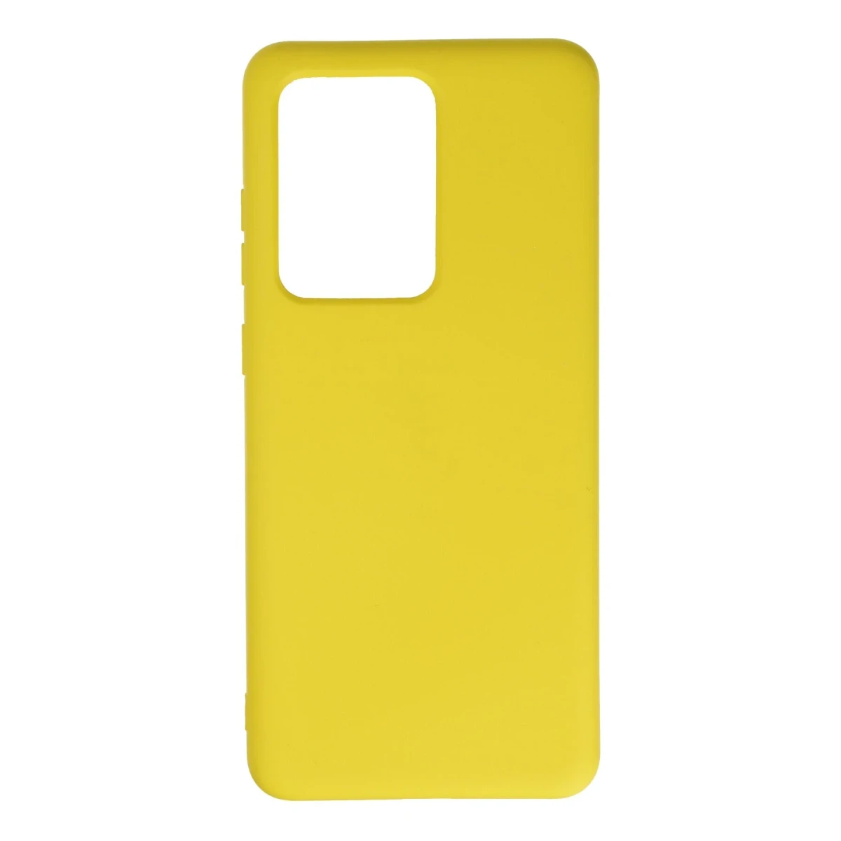 Newface Samsung Galaxy S20 Ultra Kılıf Nano içi Kadife Silikon - Sarı