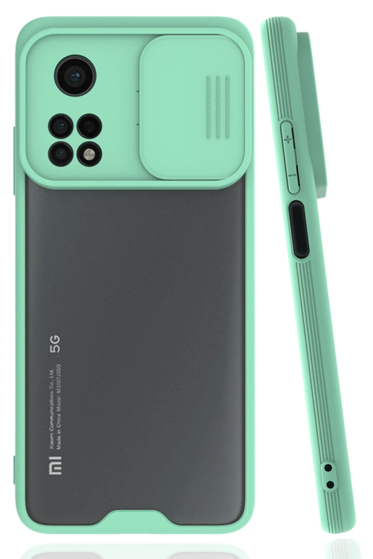 Newface Xiaomi Mi 10T Pro Kılıf Platin Kamera Koruma Silikon - Açık Yeşil