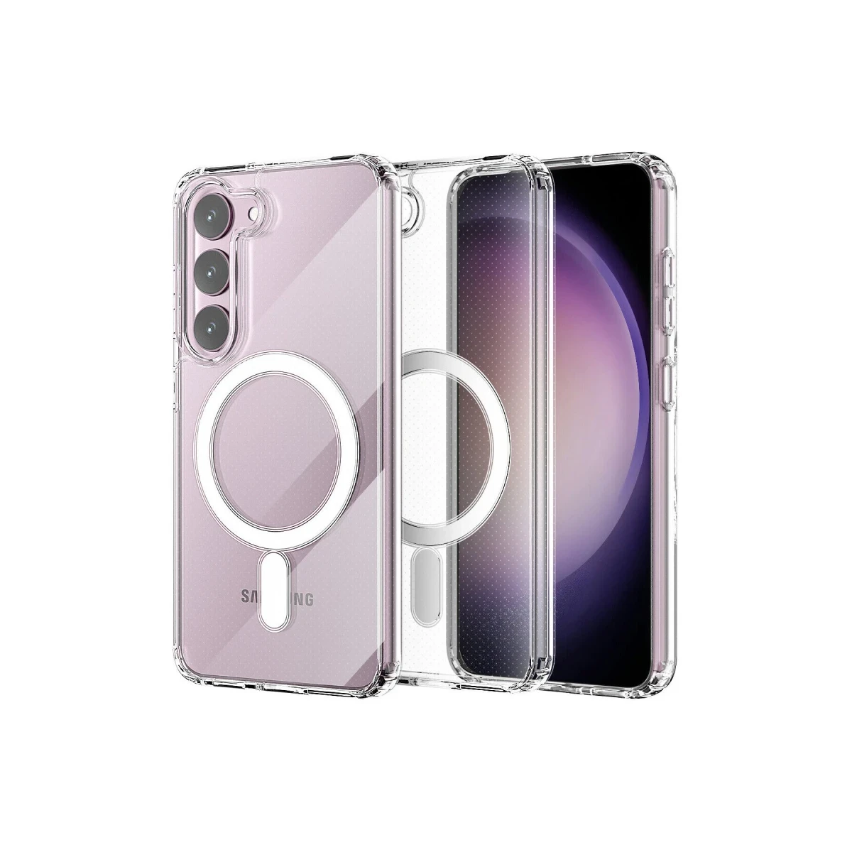 Newface Samsung Galaxy S23 Kılıf Magneticsafe Şeffaf Silikon - Şeffaf — görsel 8