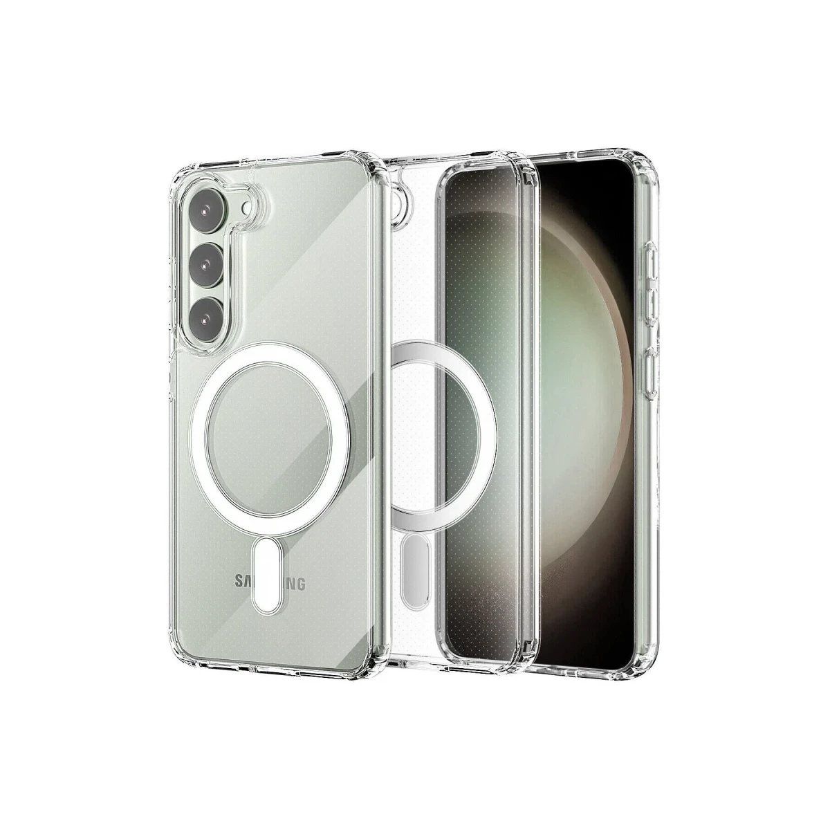 Newface Samsung Galaxy S23 Plus Kılıf Magneticsafe Şeffaf Silikon - Şeffaf — görsel 7