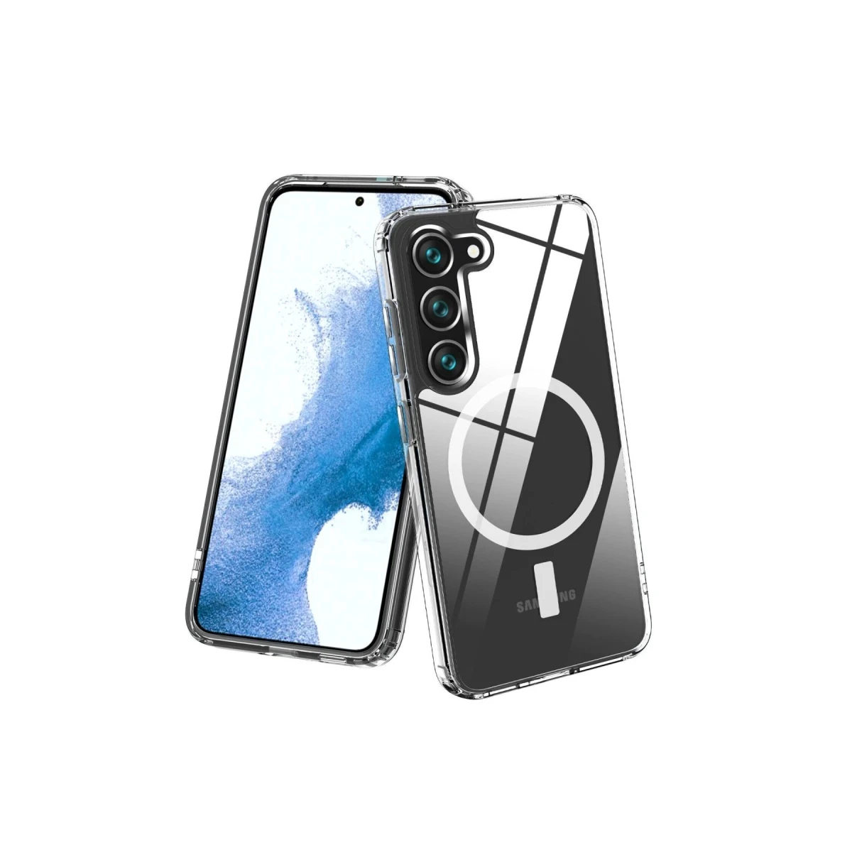 Newface Samsung Galaxy S23 Plus Kılıf Magneticsafe Şeffaf Silikon - Şeffaf — görsel 9
