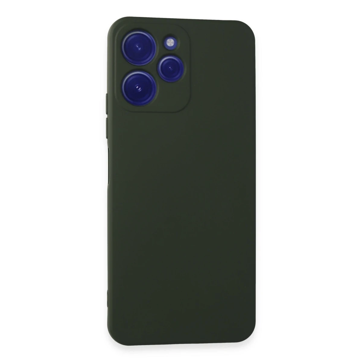 Newface Xiaomi Redmi 12 Kılıf Nano içi Kadife Silikon - Koyu Yeşil