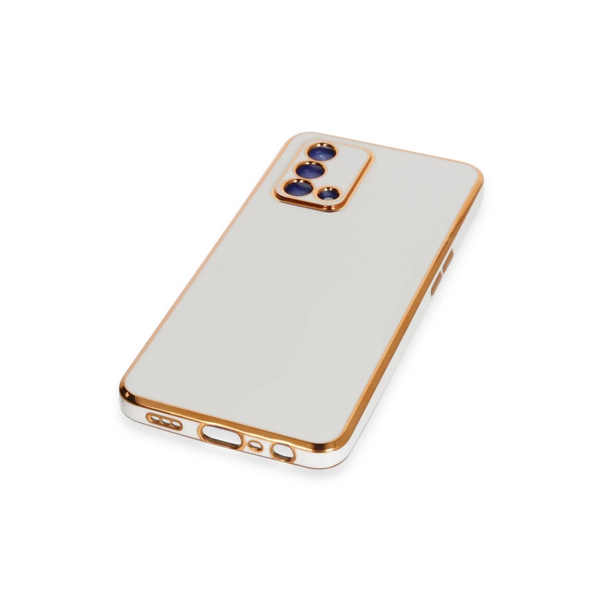 Newface Oppo A74 4G Kılıf Volet Silikon - Beyaz