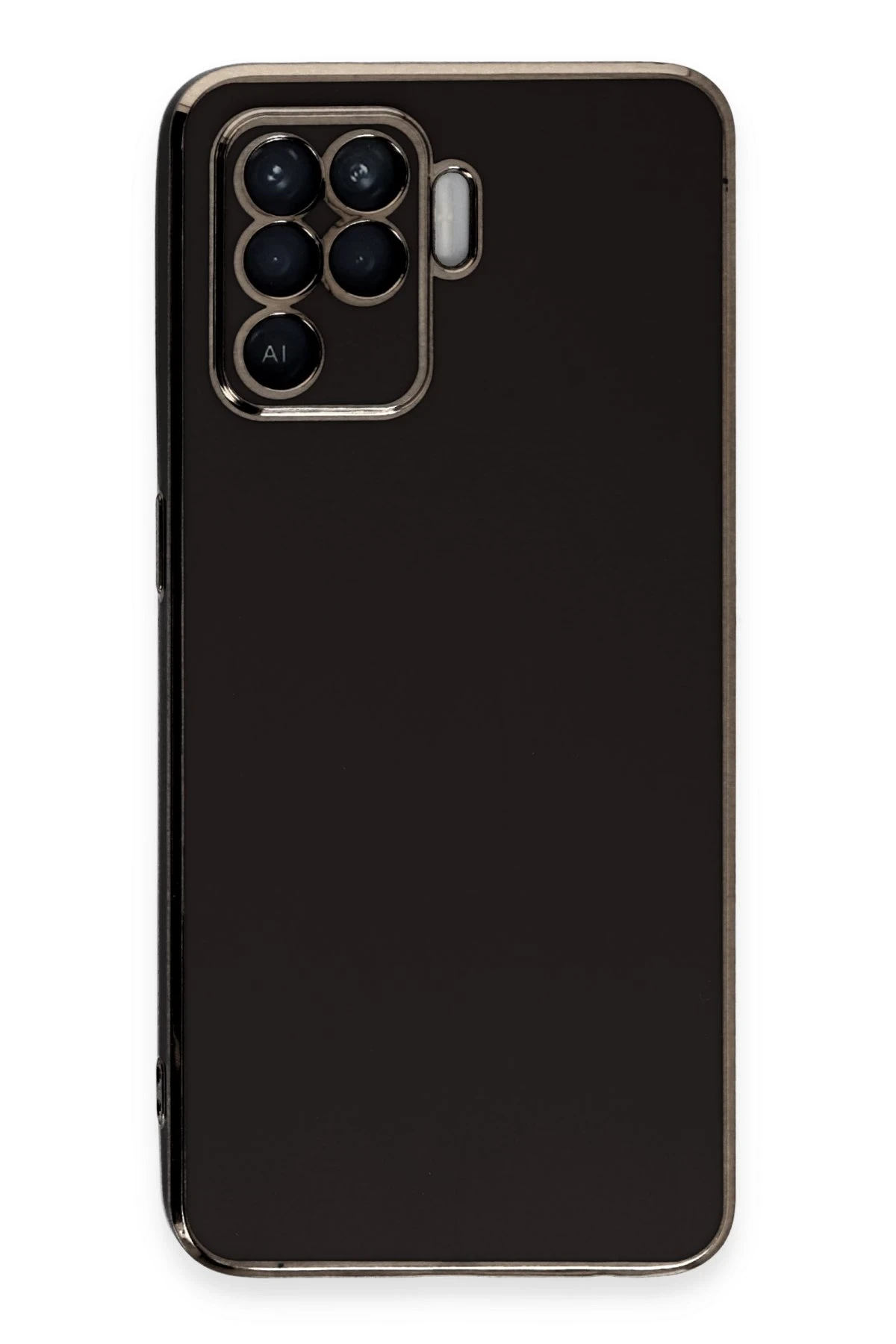 Newface Oppo Reno 5 Lite Kılıf Volet Silikon - Siyah