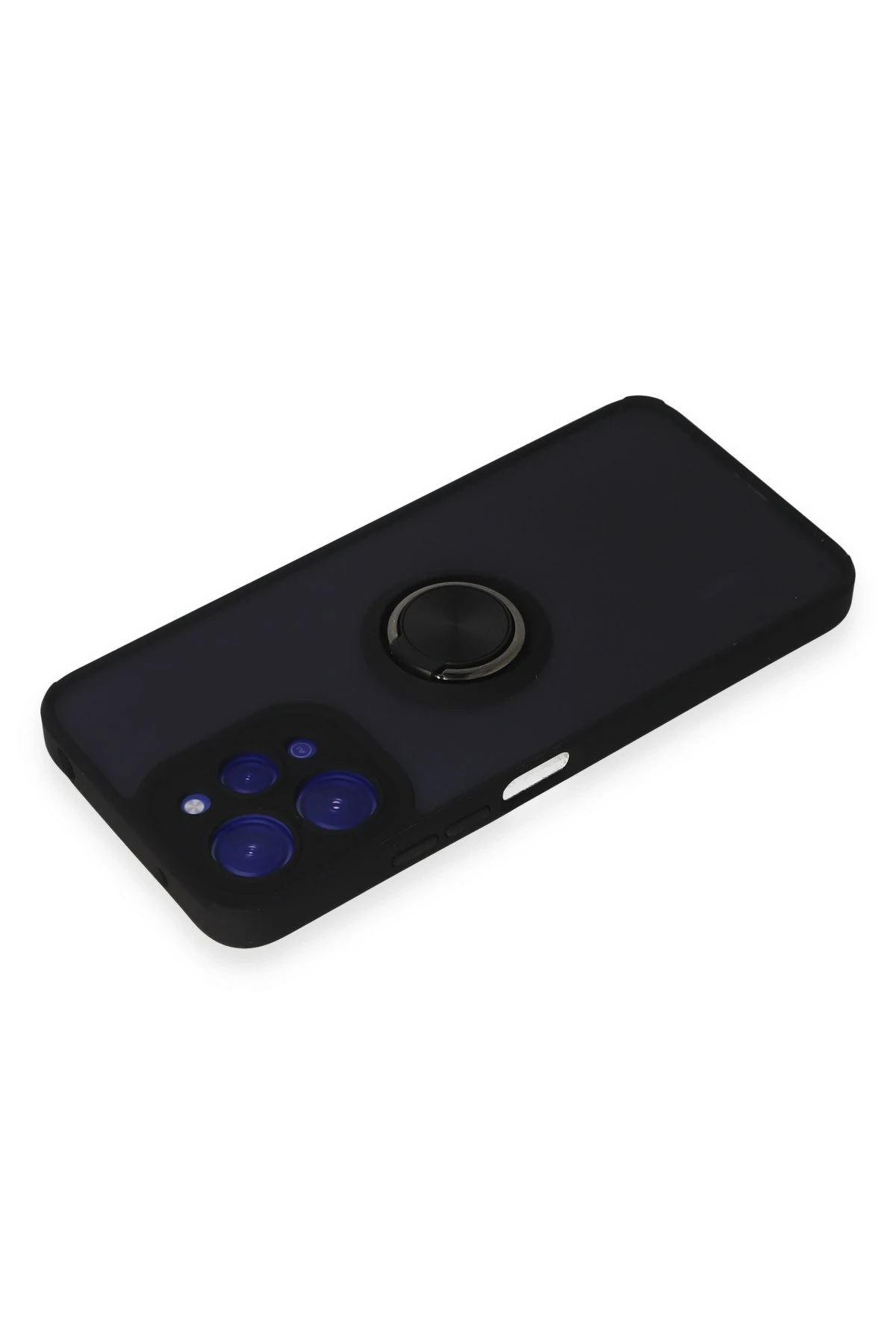 Newface Xiaomi Redmi 12 Kılıf Montreal Yüzüklü Silikon Kapak - Siyah — görsel 3