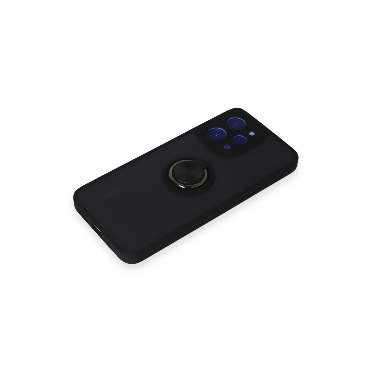 Newface Xiaomi Redmi 12 Kılıf Montreal Yüzüklü Silikon Kapak - Siyah — görsel 9