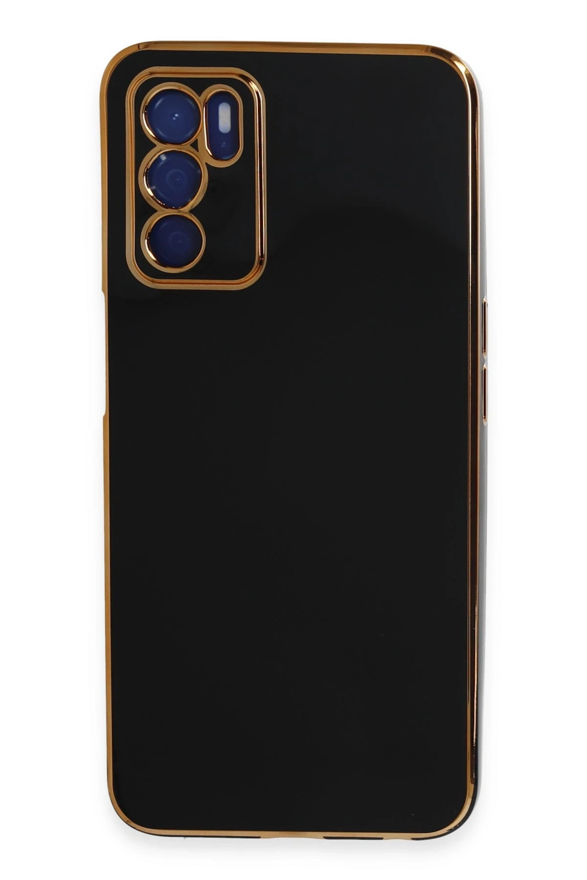 Newface Oppo A16 Kılıf Volet Silikon - Siyah