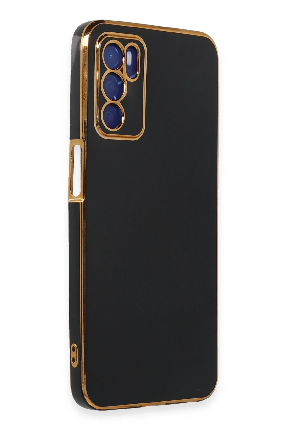 Newface Oppo A16 Kılıf Volet Silikon - Siyah — görsel 2