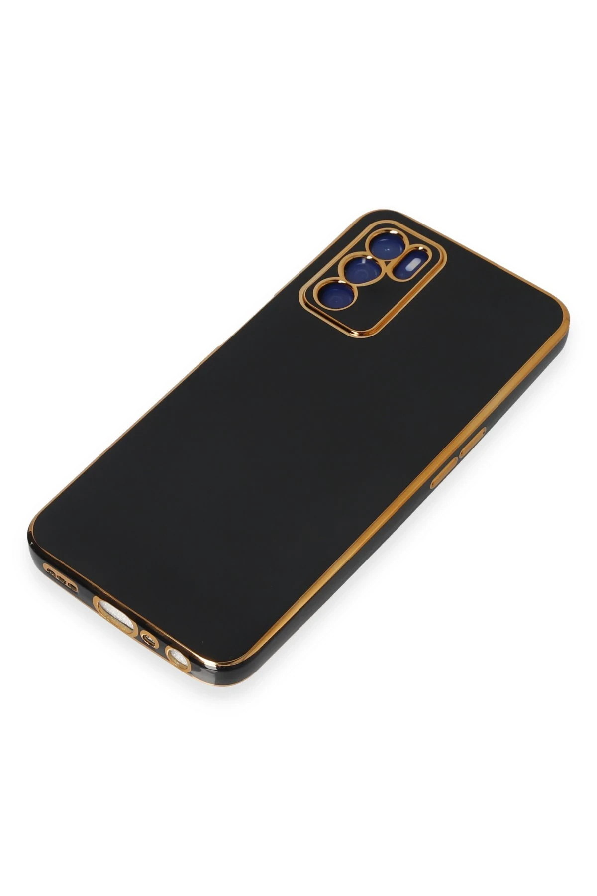Newface Oppo A16 Kılıf Volet Silikon - Siyah — görsel 4