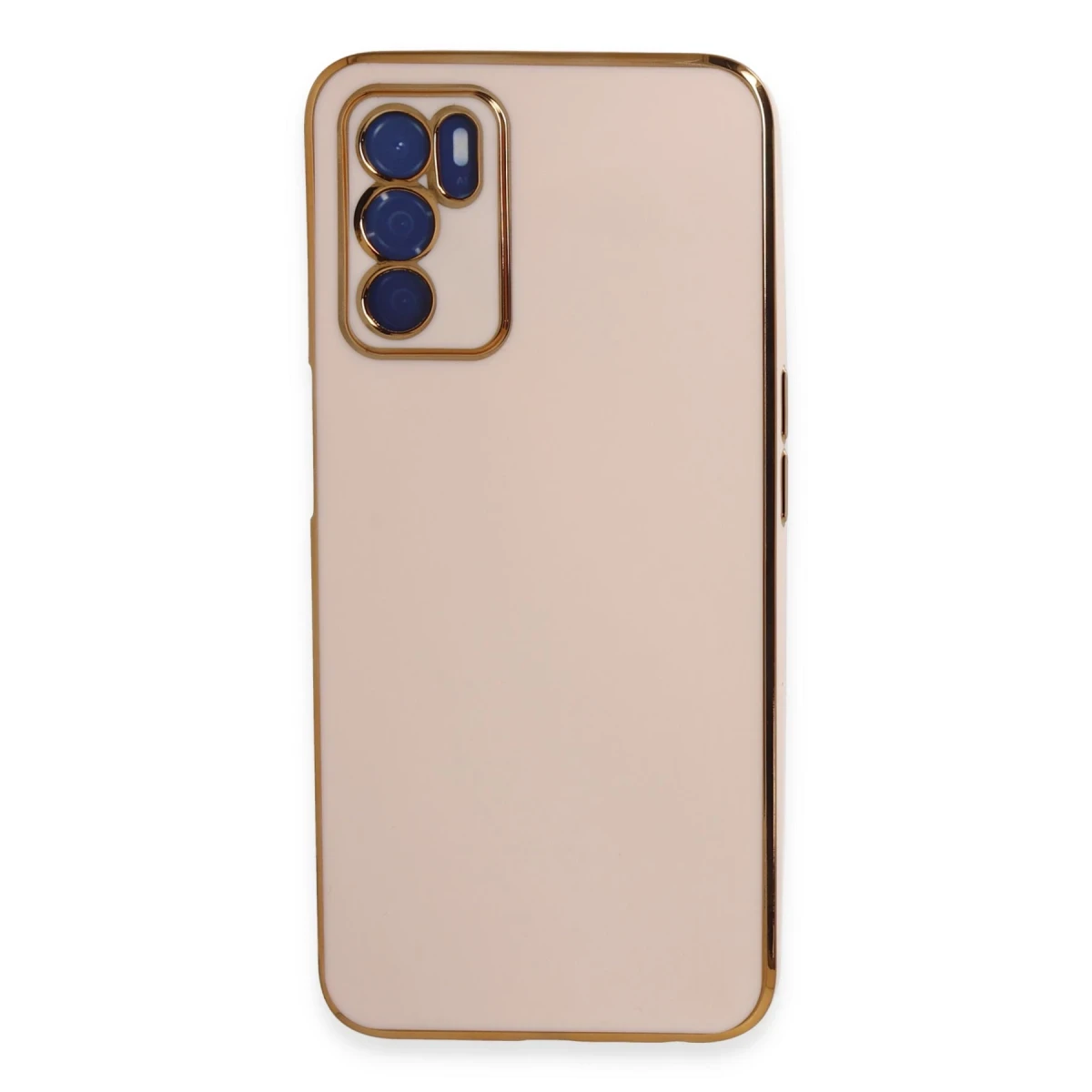 Newface Oppo A16 Kılıf Volet Silikon - Pembe
