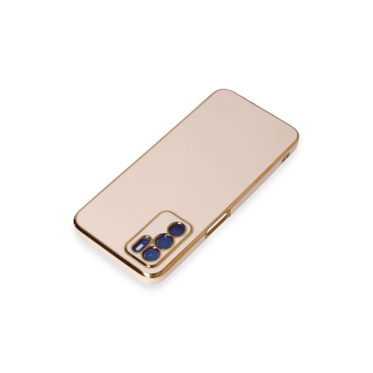 Newface Oppo A16 Kılıf Volet Silikon - Pembe