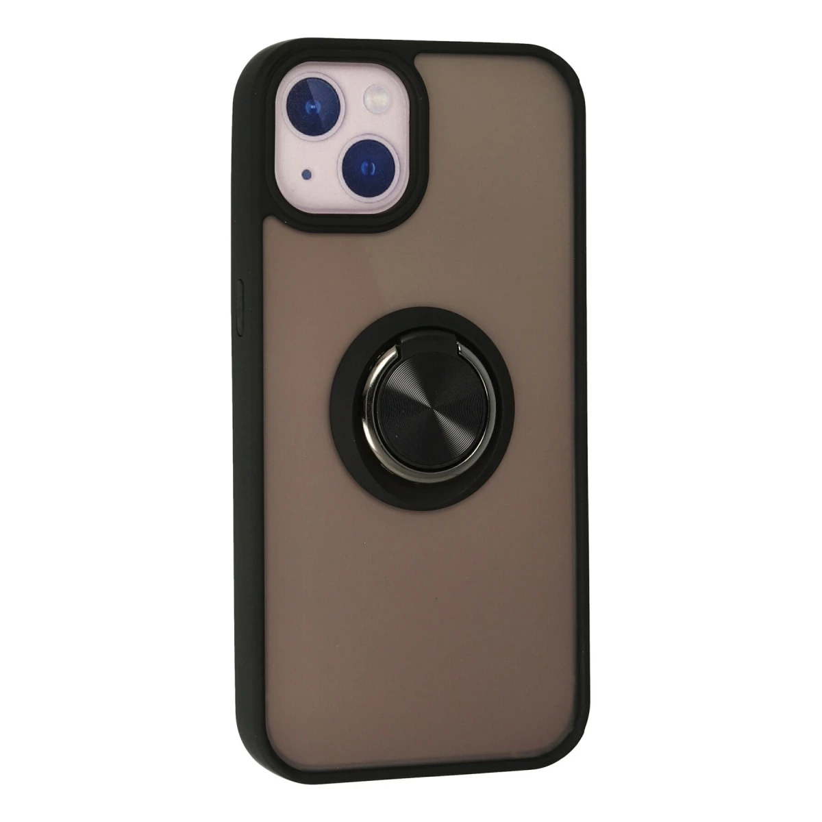 Newface Apple iPhone 13 Kılıf Montreal Yüzüklü Silikon Kapak - Siyah — görsel 6