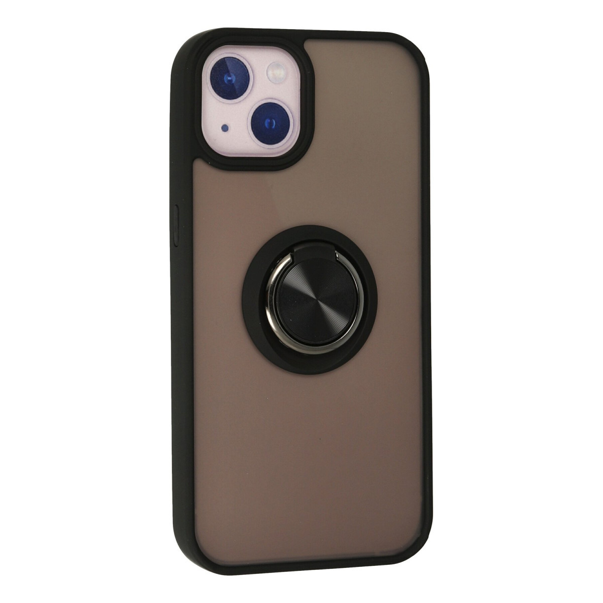 Newface Apple iPhone 13 Kılıf Montreal Yüzüklü Silikon Kapak - Siyah — görsel 9