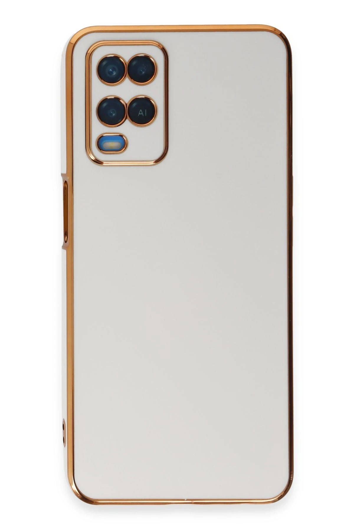 Newface Oppo A54 4G Kılıf Volet Silikon - Beyaz