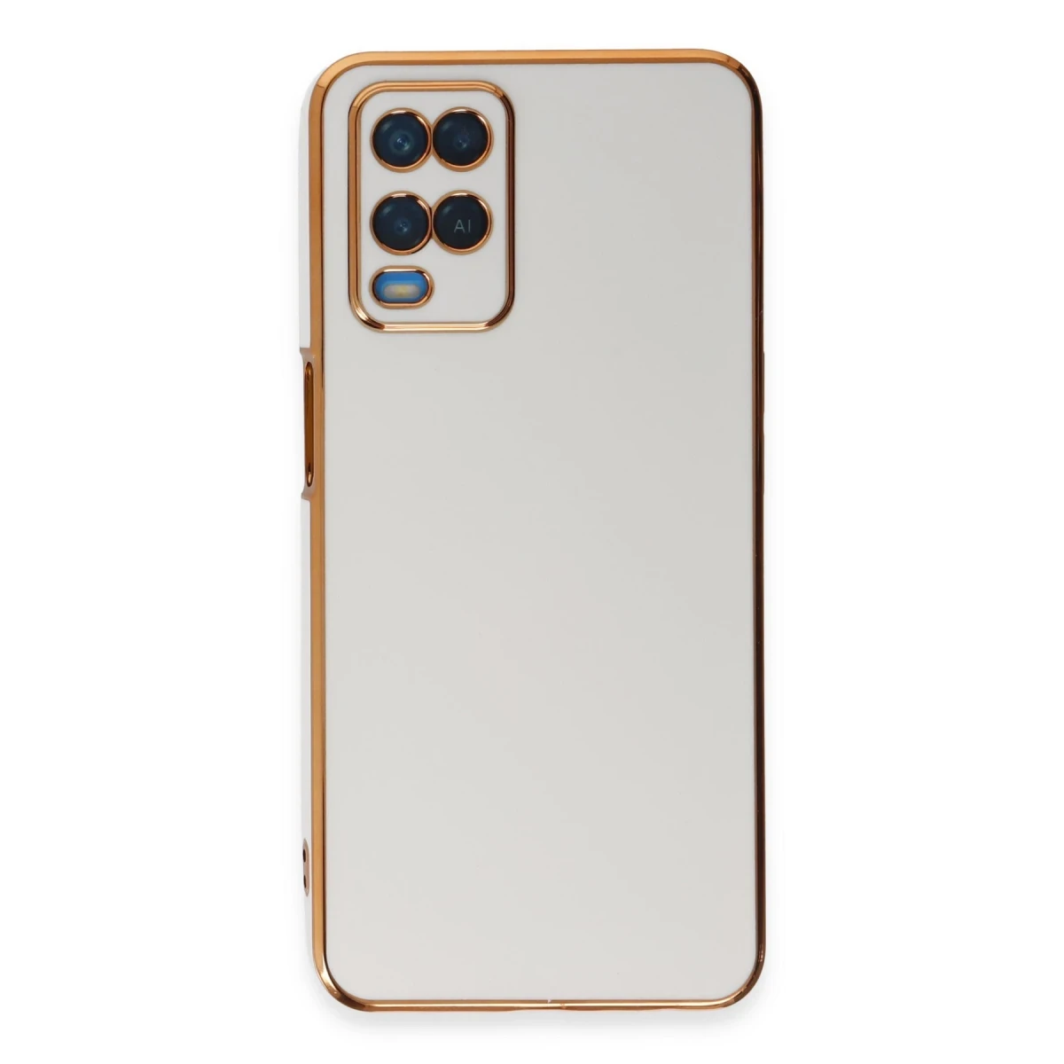 Newface Oppo A54 4G Kılıf Volet Silikon - Beyaz