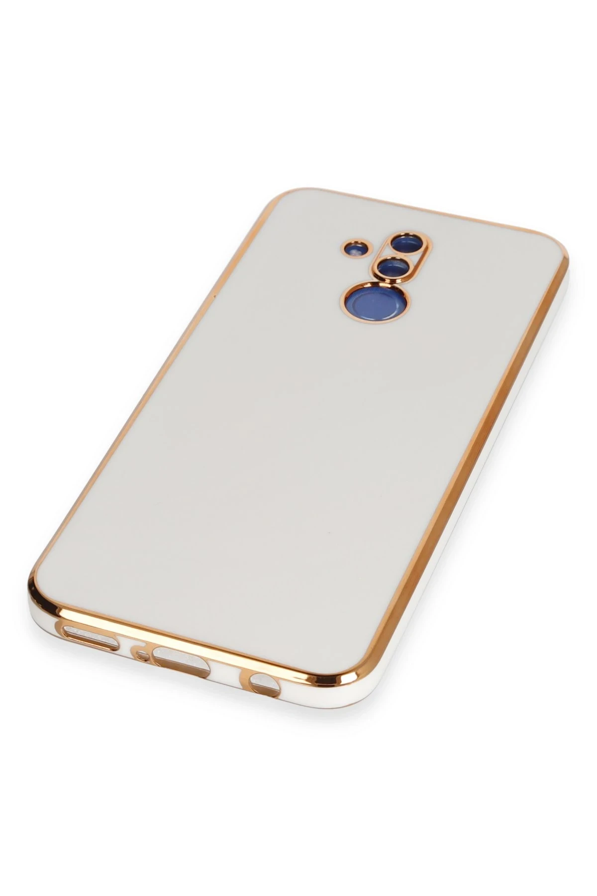 Newface Huawei Mate 20 Lite Kılıf Volet Silikon - Beyaz