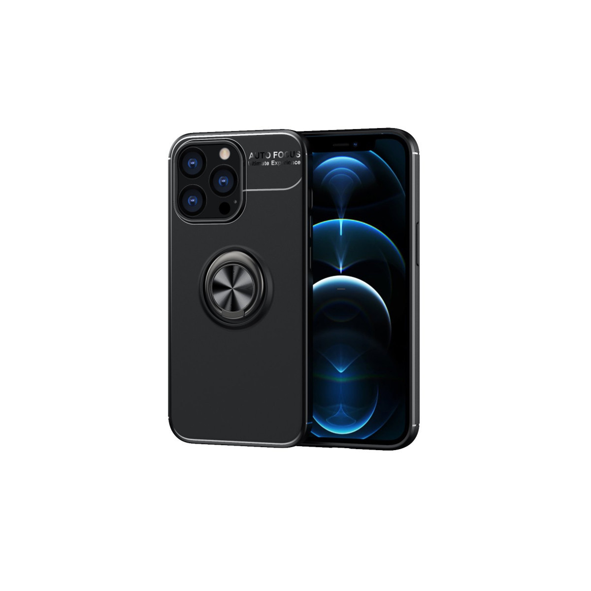 Newface Apple iPhone 13 Pro Max Kılıf Range Yüzüklü Silikon - Siyah — görsel 3