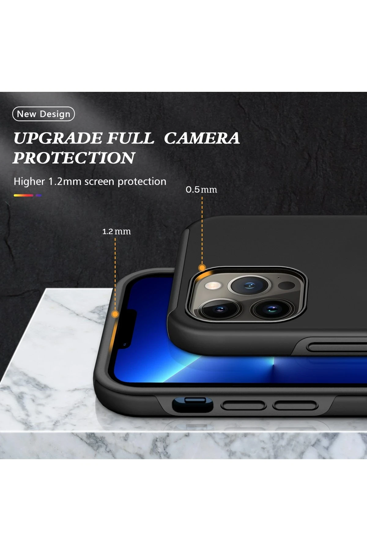 Newface Apple iPhone 13 Pro Kılıf Elit Yüzüklü Kapak - Siyah — görsel 7