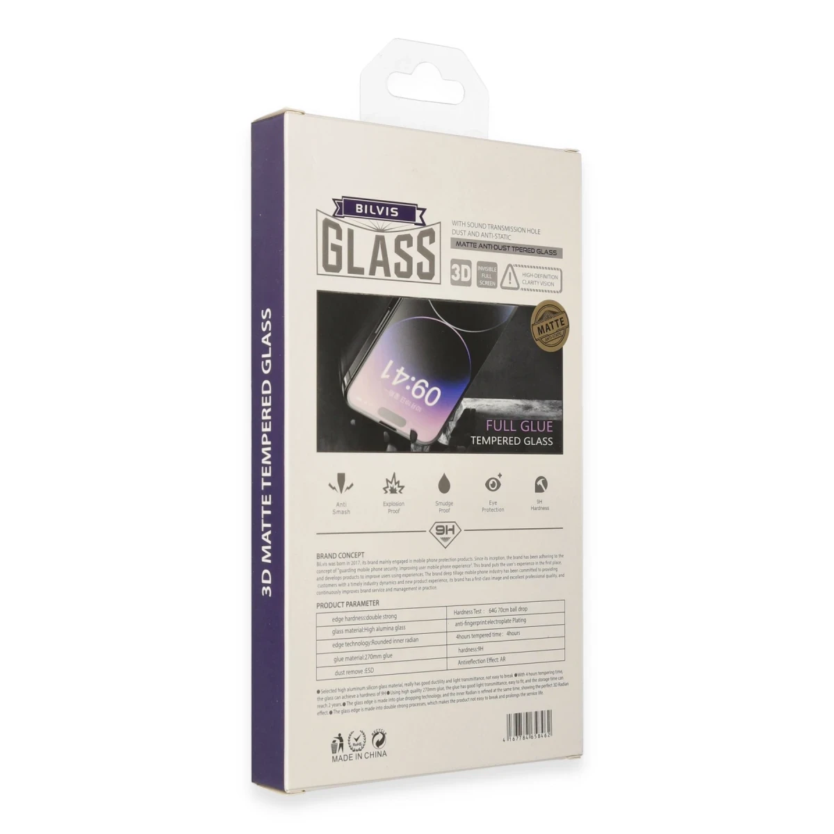 Newface Apple iPhone 15 Pro Max Bilvis 3D Mat Cam Ekran Koruyucu — görsel 8