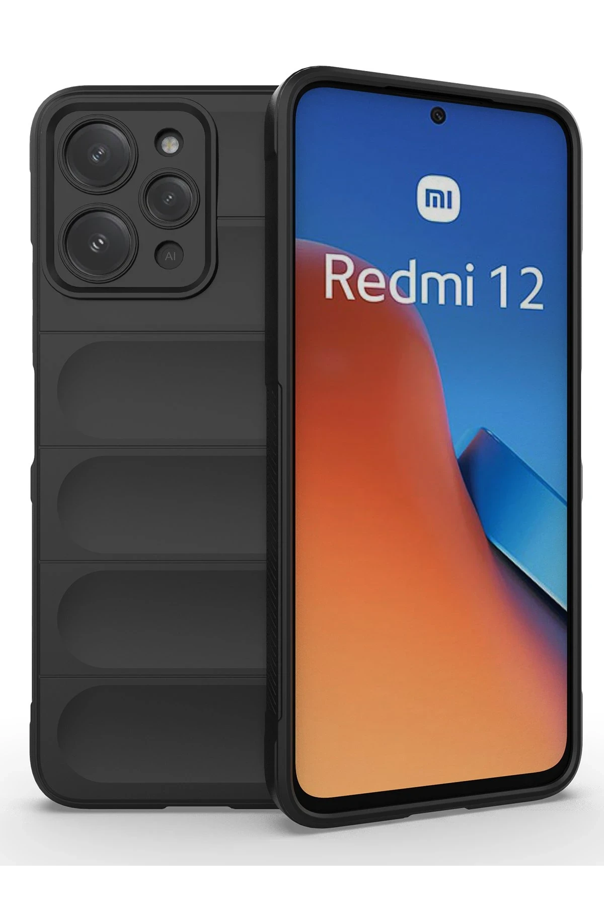 Newface Xiaomi Redmi 12 Kılıf Optimum Silikon - Siyah