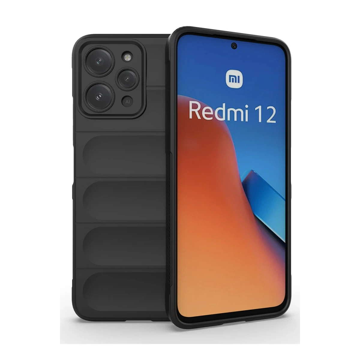 Newface Xiaomi Redmi 12 Kılıf Optimum Silikon - Siyah — görsel 5