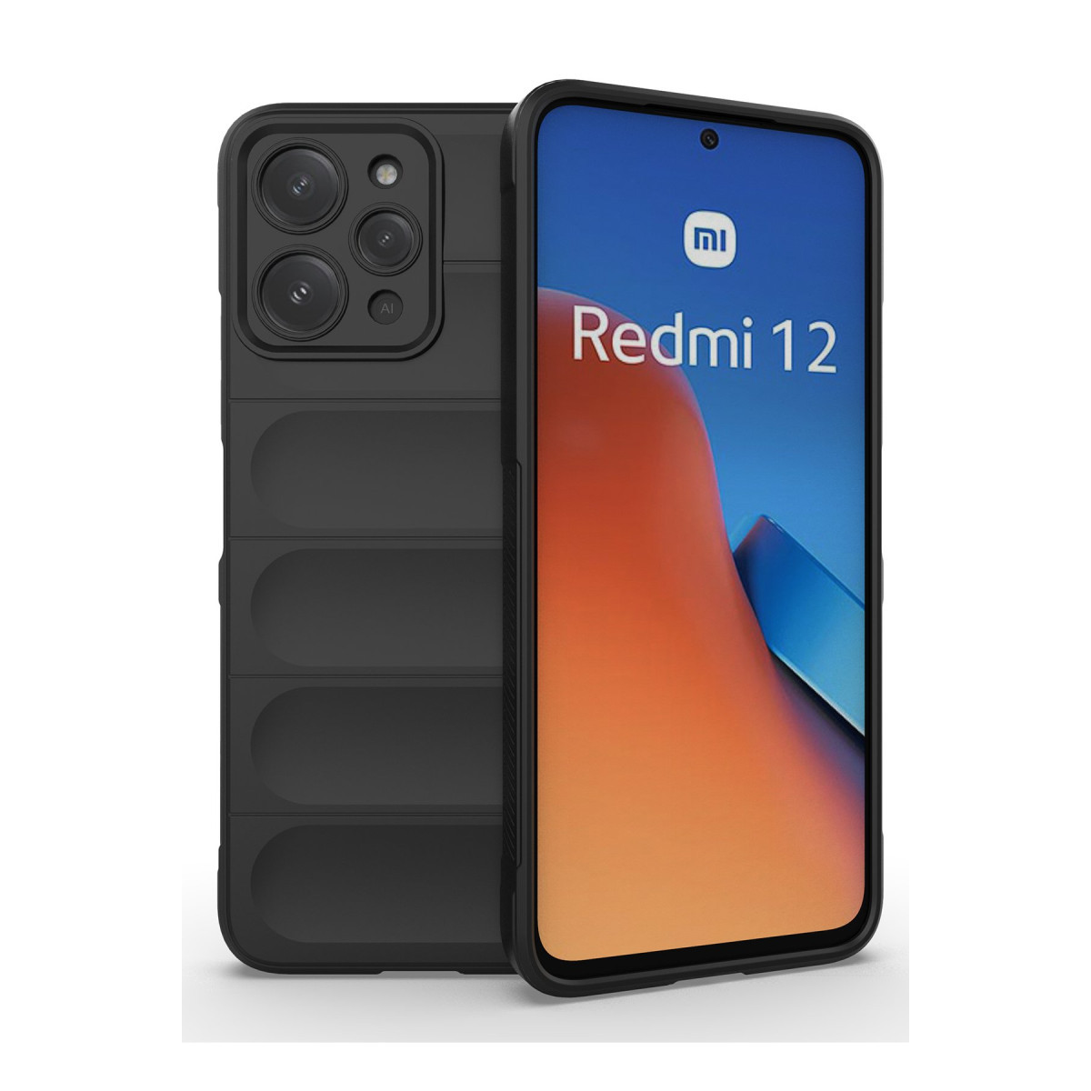 Newface Xiaomi Redmi 12 Kılıf Optimum Silikon - Siyah — görsel 9