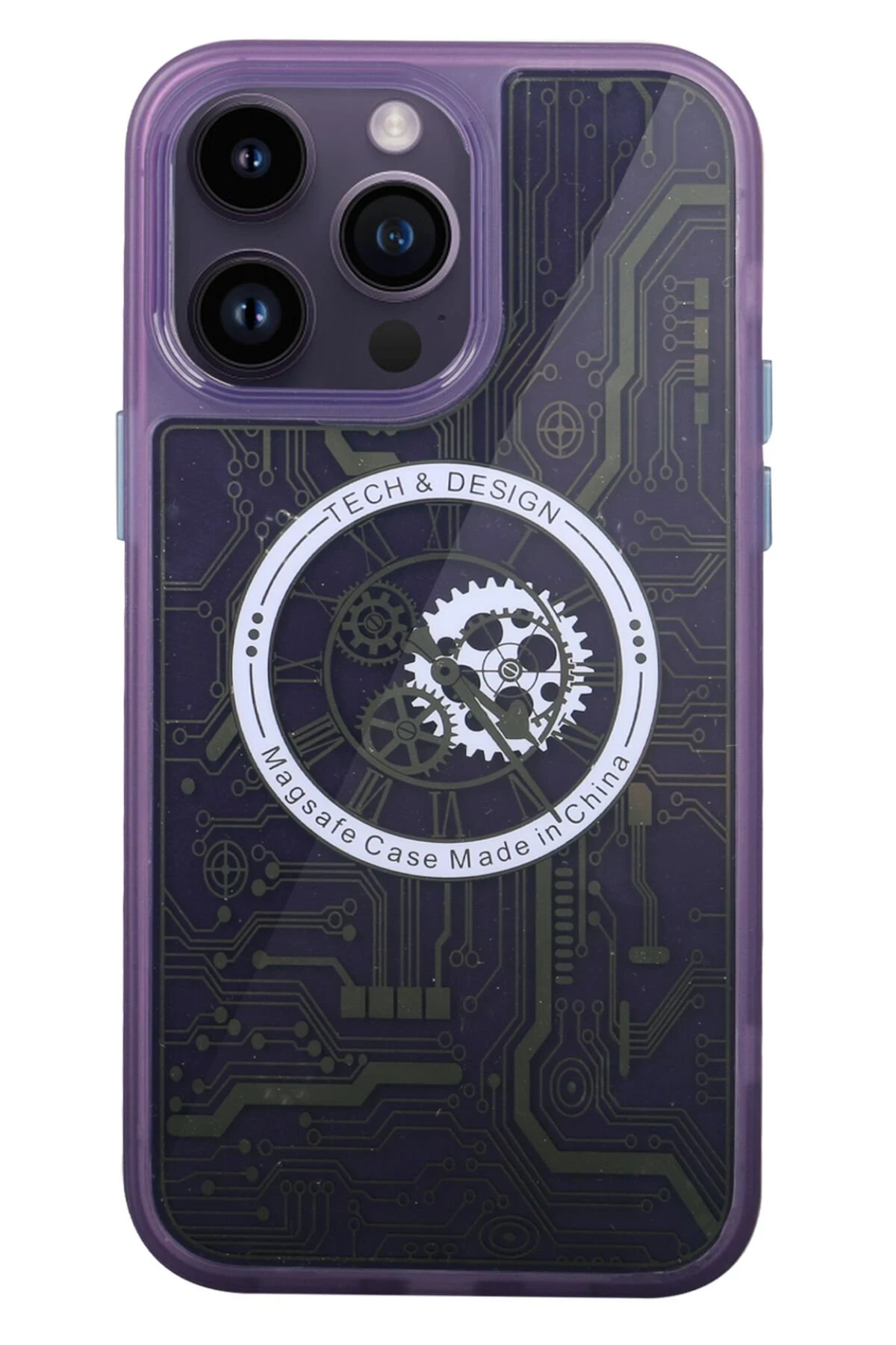Newface iPhone 14 Pro Kılıf Magic Magneticsafe Silikon - Derin Mor