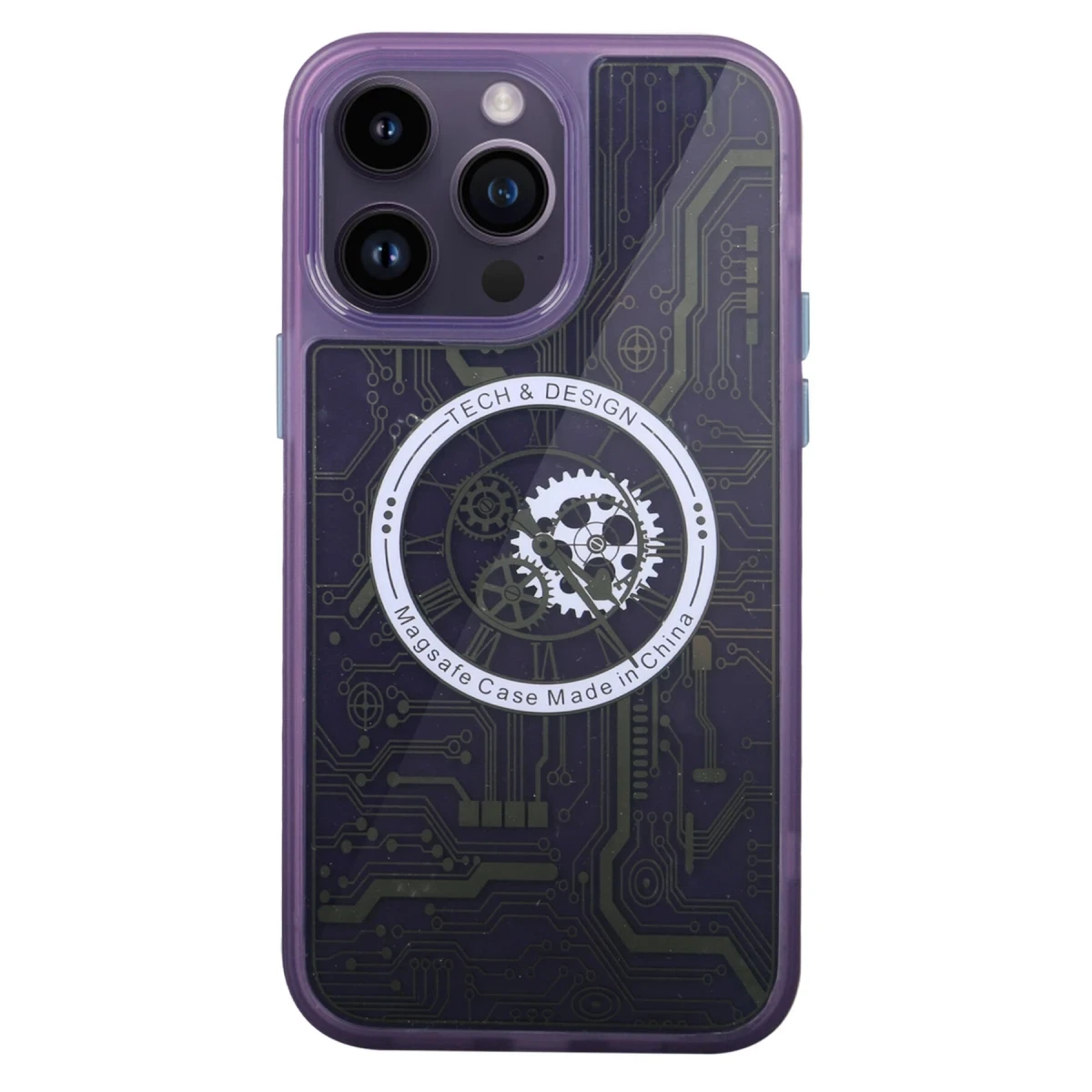 Newface Apple iPhone 14 Pro Kılıf Magic Magneticsafe Silikon - Derin Mor