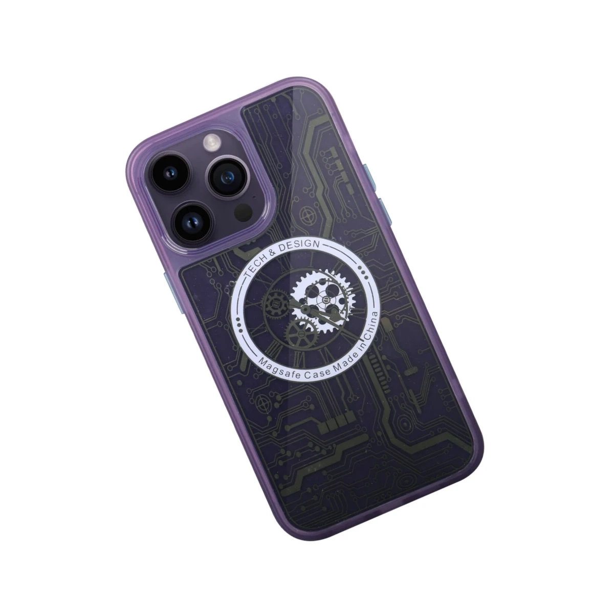 Newface Apple iPhone 14 Pro Kılıf Magic Magneticsafe Silikon - Derin Mor