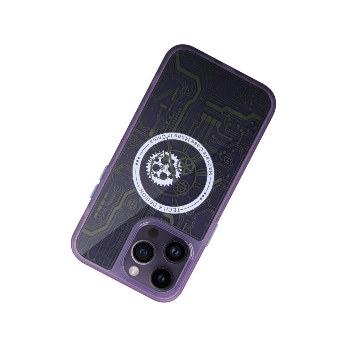 Newface Apple iPhone 14 Pro Kılıf Magic Magneticsafe Silikon - Derin Mor