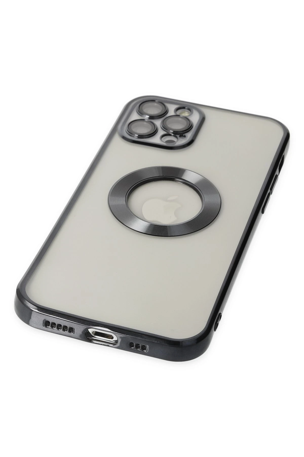 Newface Apple iPhone 12 Pro Max Kılıf Slot Silikon - Siyah — görsel 4