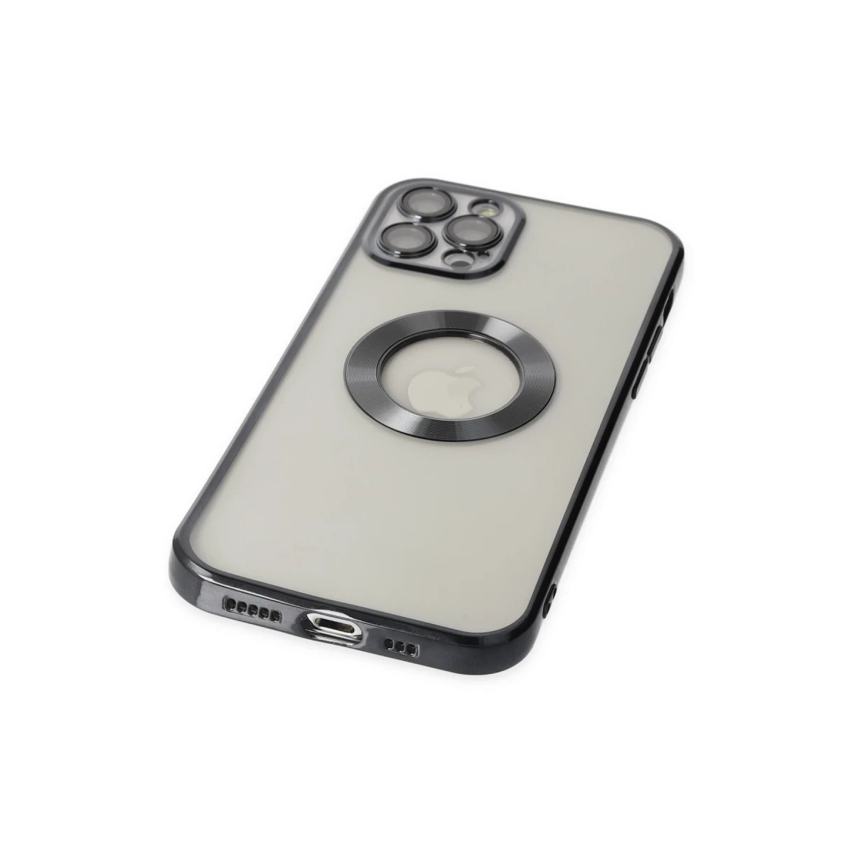 Newface Apple iPhone 12 Pro Max Kılıf Slot Silikon - Siyah — görsel 9